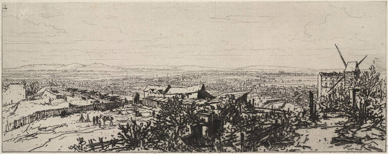 Un effet de bombardment. From Souvenirs artistiques du Siége de Paris