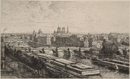 Vue of Paris from the Louvre