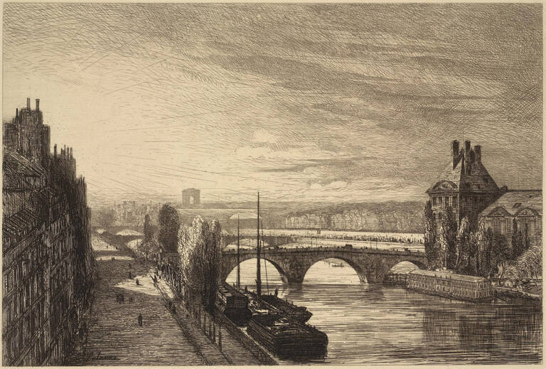 Vue prise du pont de la Concorde