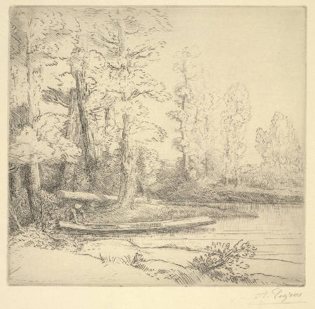 Les arbres au bord de l'eau (Trees at the edge of the lake)