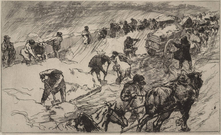 Combat contre la neige, Quai aux Fleurs