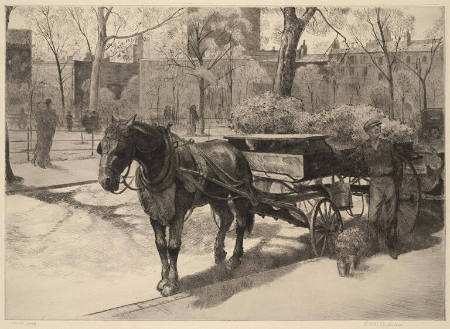 Flower Wagon in Washington Square