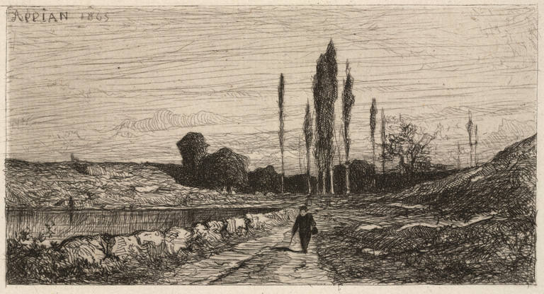 Communeaux de Rix: Path beside the Water