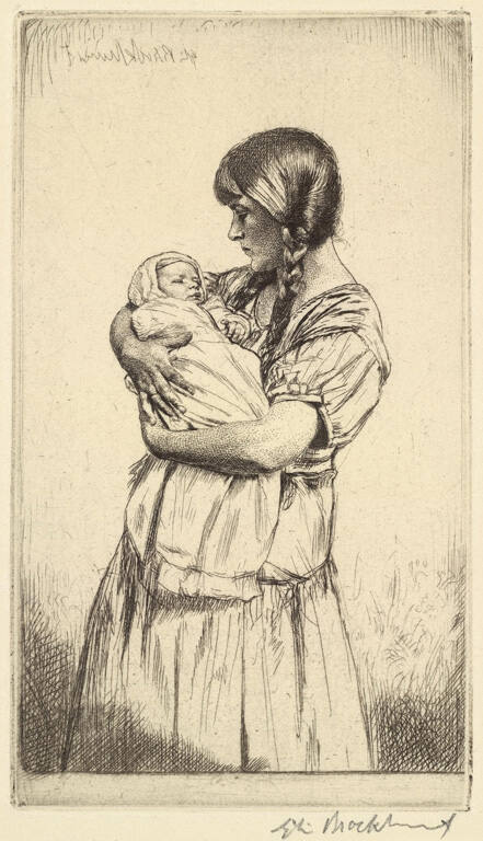 The Two Melisandes; The Artist's Wife and their First Child