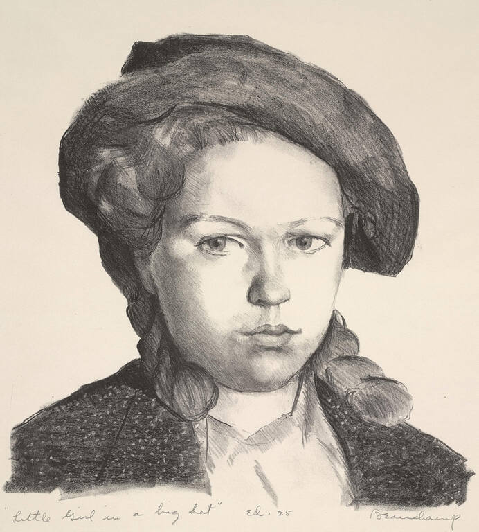 Little Girl in a Big Hat