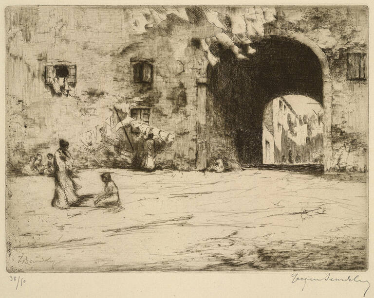 Porche à Venise [Porch in Venice]