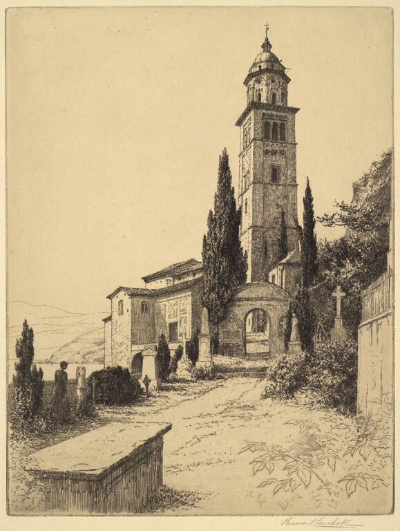 Cemetery at Morcote Lake Lugano