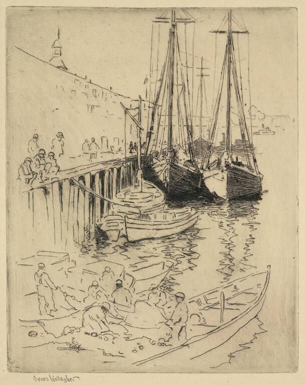 The Fishing Fleet T. Wharf, Boston