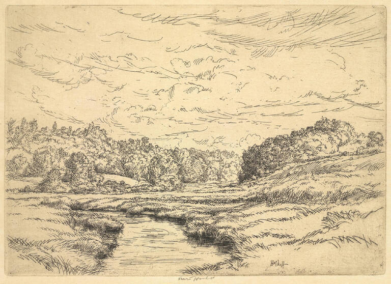Creek, Meadow and Wooded Hills