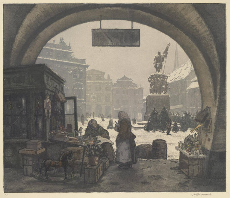 Radecky Square in Prague