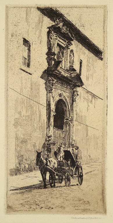 La Portado de la Iglese de Santa Domingo, Havana [Entrance to the Santo Domingo Church, Havana]