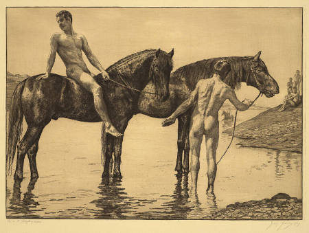 Washing Horses