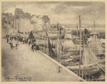 [Harbor scene]