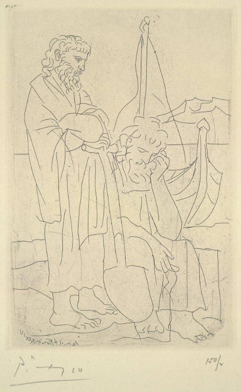 Two Old Men and Sailor, from 