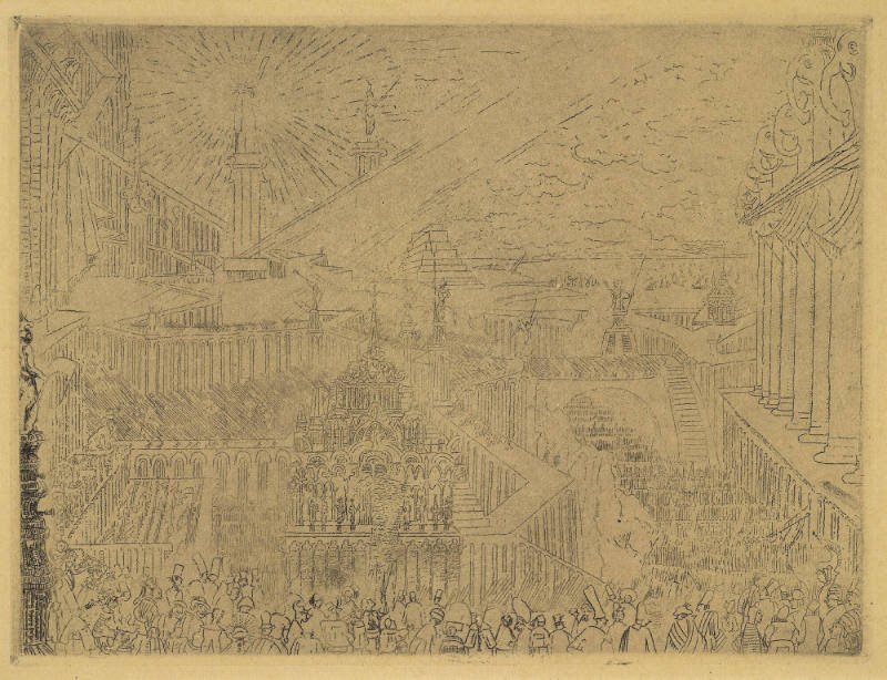 Prise D'une Ville Étrange [View of a foreign city]