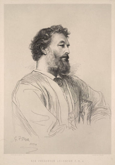 Portrait of Sir Frederick Leighton, after painting by Watts