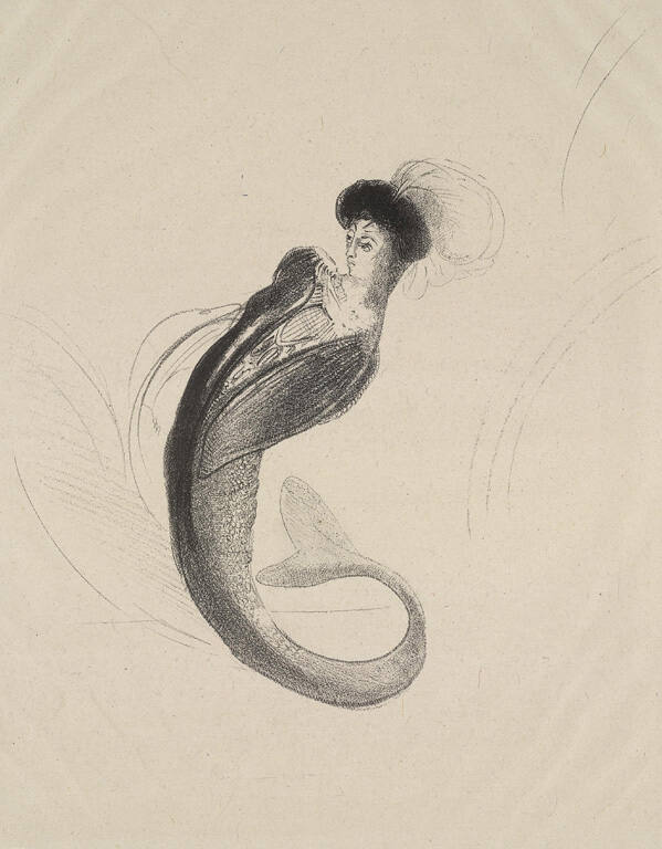 Une femme tournée vers la gauche, et portant sur la tête une toque ornée des plumes [A woman turning to the left, and wearing on her head a feathered hat]