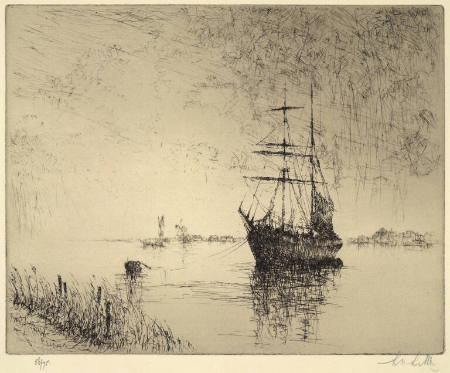 Schooner at Anchor