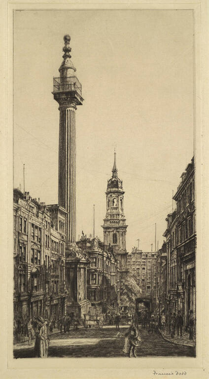 The Monument and Billingsgate, London