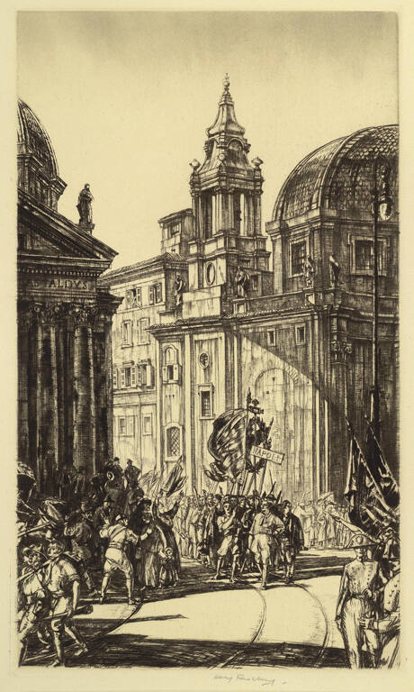 Fascisti, Piazza di Popolo, Rome