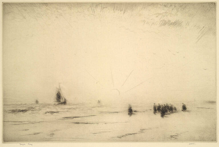 Waiting for the Boats, Schweningen, Holland