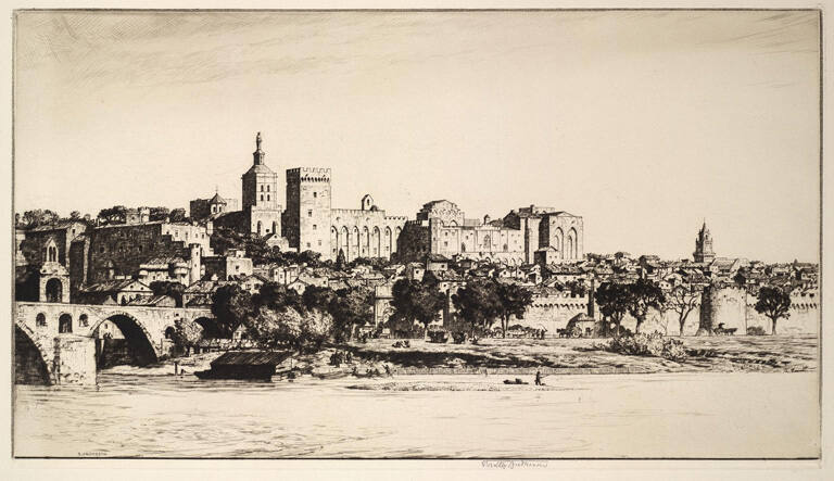 Avignon from the Rhône River