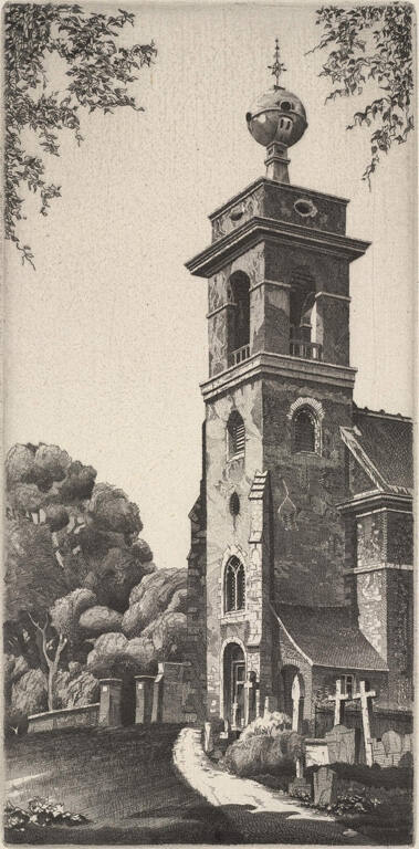 Stranger in England, Church of St. Lawrence, West Wycombe