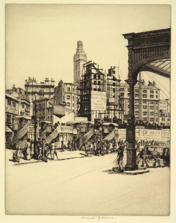 Outside Victoria Station