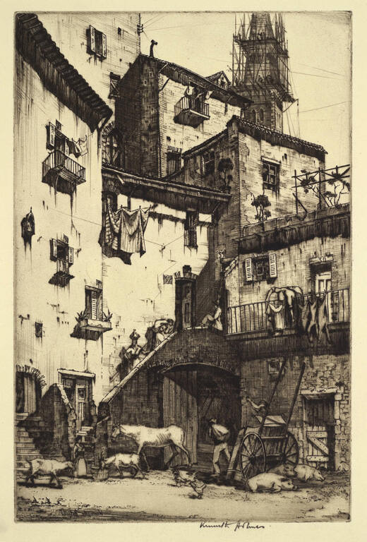 Old Courtyard, Italy