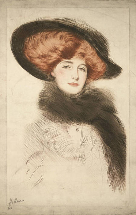 Portrait of a Woman with Red Hair
