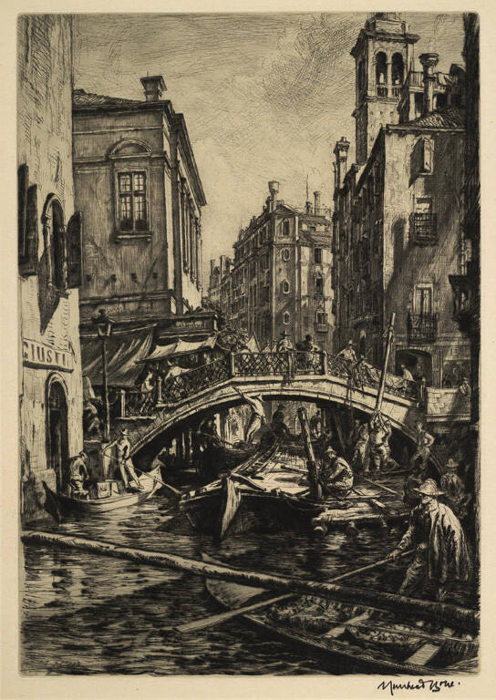 Canal and Bridge of S.S. Apostoli, Venice