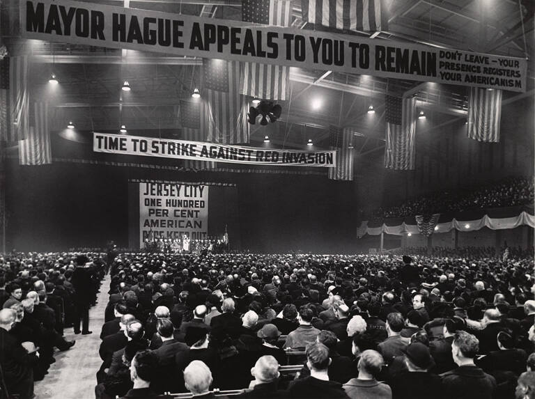 [Political rally by Mayor Frank Hague, Jersey City]