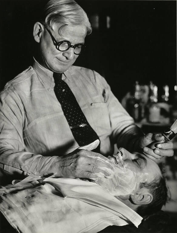 [Terminal Barber Shop, Muncie, Indiana]