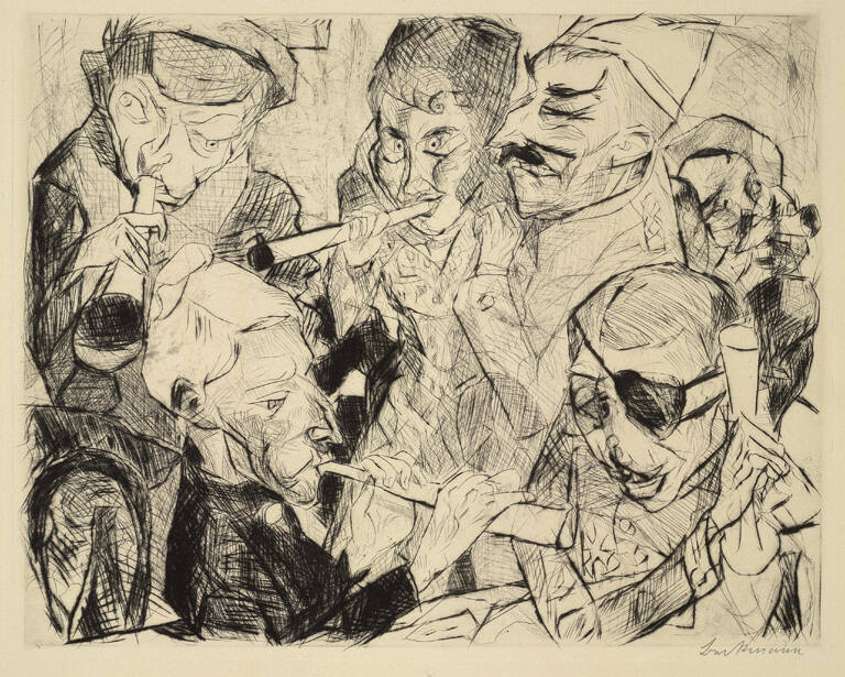 Prosit Neujahr (Happy New Year), plate 17 from the series Gesichter (Faces)