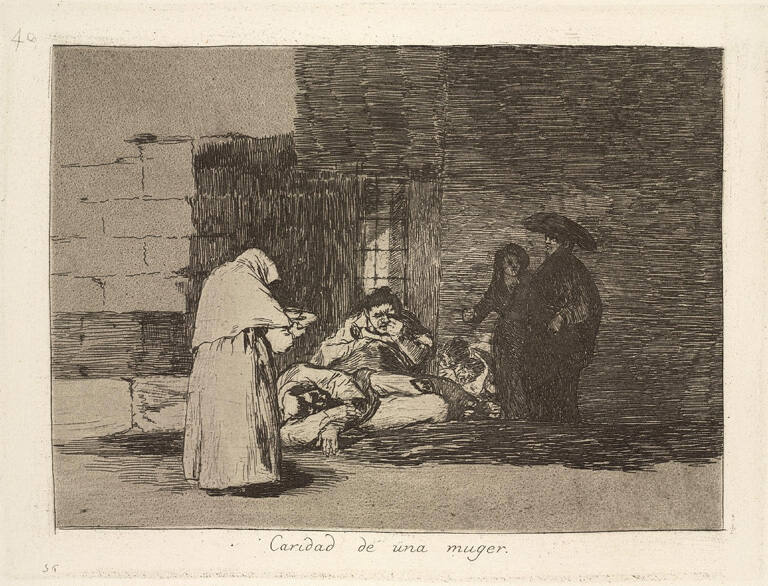 Caridad de una muger (A woman's charity), Plate 49 of 