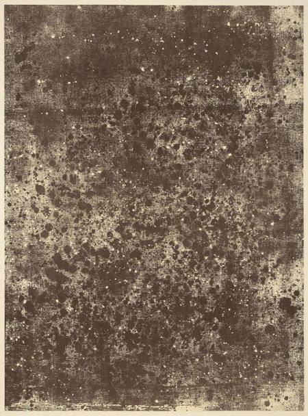 "Terre agitée" ("Agitated Earth") from Tables Rases (a suite of 10 color lithographs- album VIII of the series Phenomenes)
