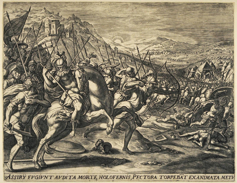 The Destruction of the Assyrians, plate 4 from the Story of Judith and Holofernes