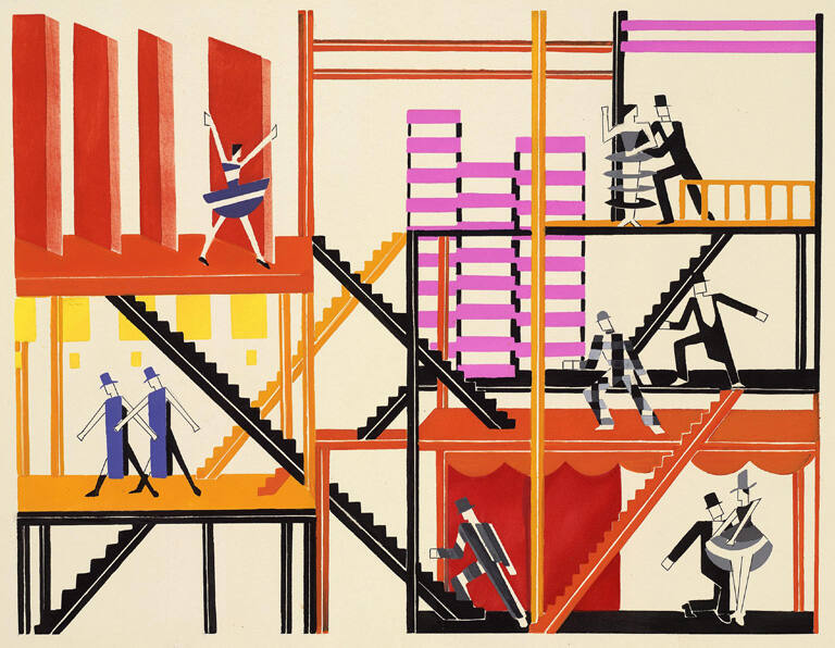 Projet pour une opérette (Project for an Operetta), from the the portfolio Décors de théâtre (Stage Sets), 1926–30 (published 1930)