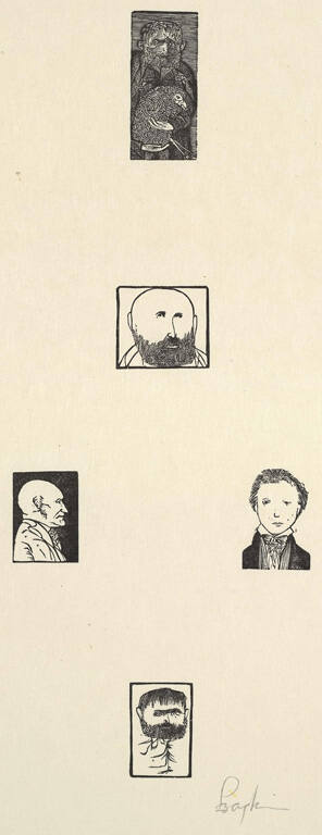 Five Artists' Portraits from Blake and the Youthful Ancients