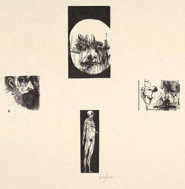 Four Artists' Portraits from Blake and the Youthful Ancients