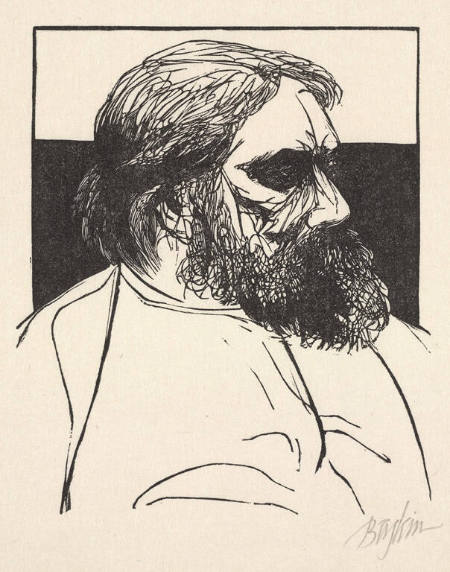 Gustave Courbet, from Laus Pictorum, Portraits of Nineteenth Century Artists