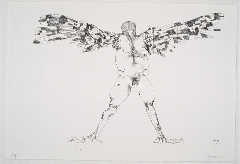 Birdman with Spread Wings