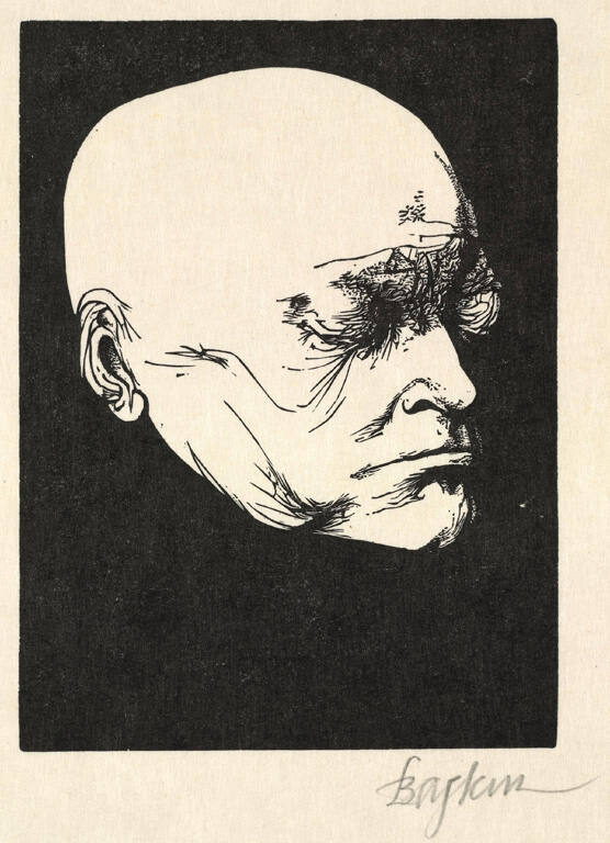 Blake, from Life Mask by Deville, from Blake and the Youthful Ancients