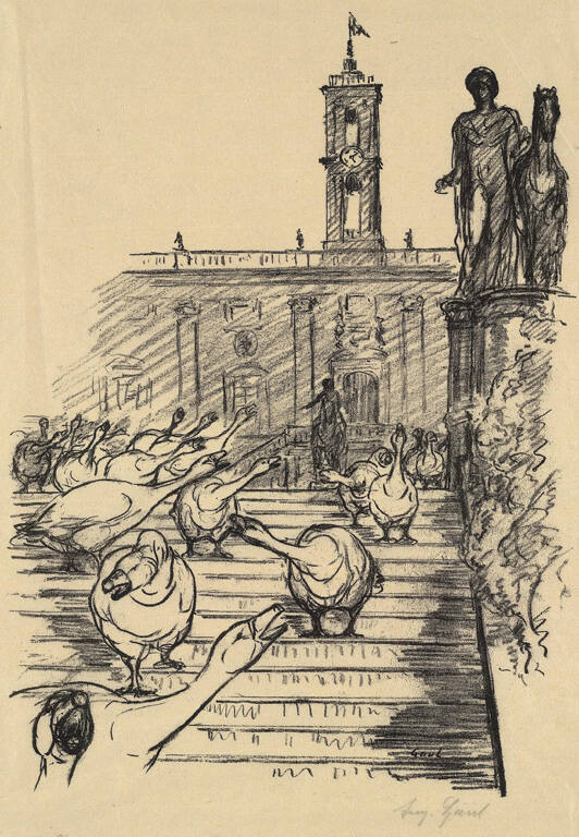 Roman Capitol with Geese