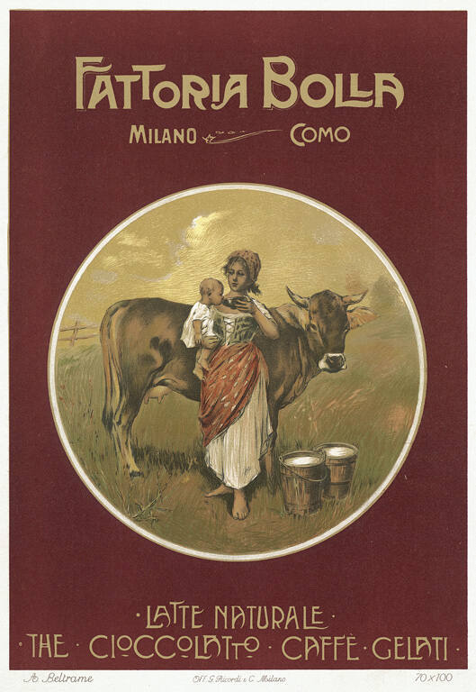 Fattoria Bolla, Milano e Como (Milk production factory, Milan and Como)