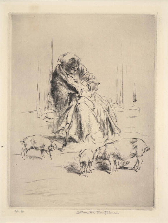 Paysanne Endormie [Peasant woman asleep]