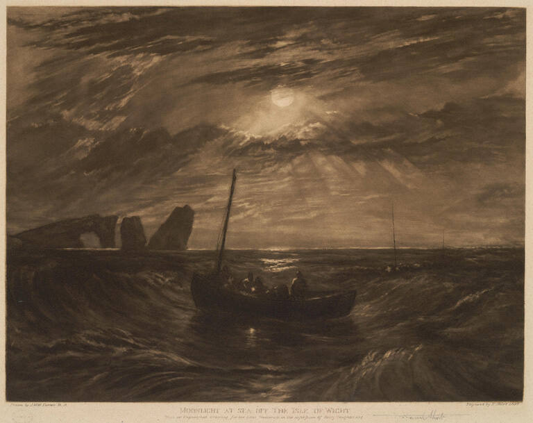 Moonlight at Sea Off the Isle of Wight