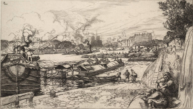 Barges on the Seine, Paris