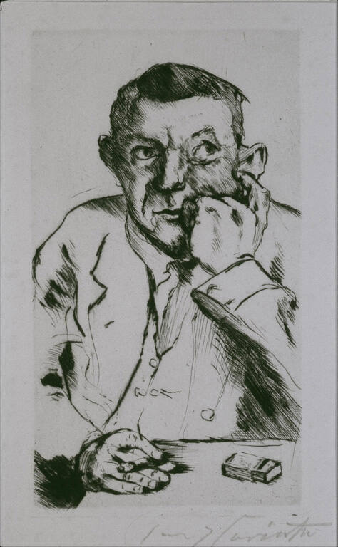 Männliches Bildnis Mit Aufgestütztem Arm (Man Leaning on Arm) (Selbstbildnis)