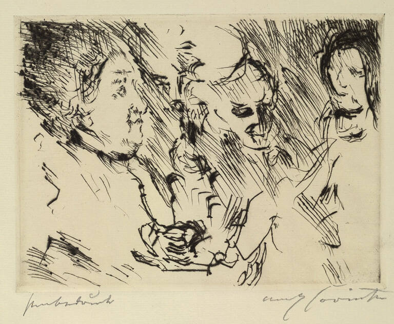 Thomas und Wilhelmina Corinth mit Grosmutter